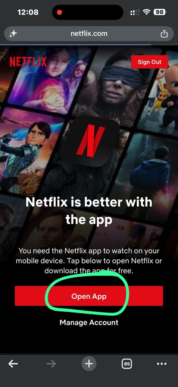 Open App